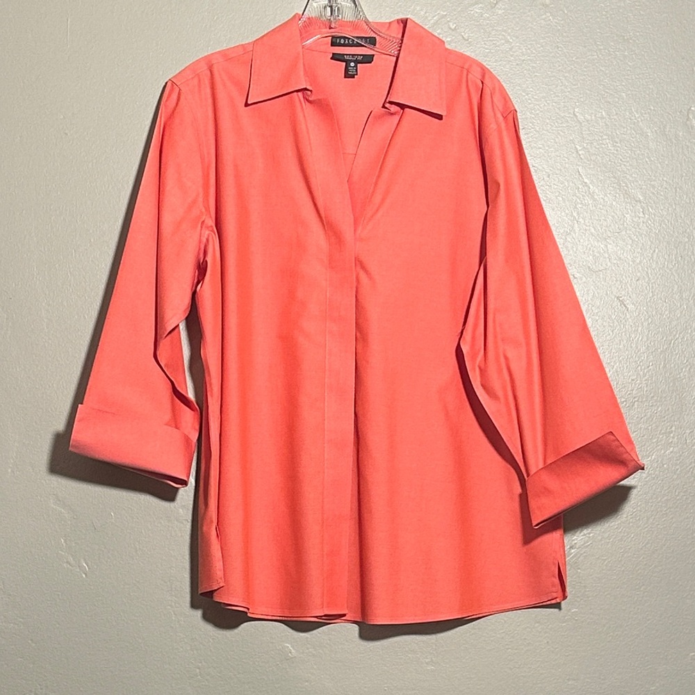 Foxcroft coral button down